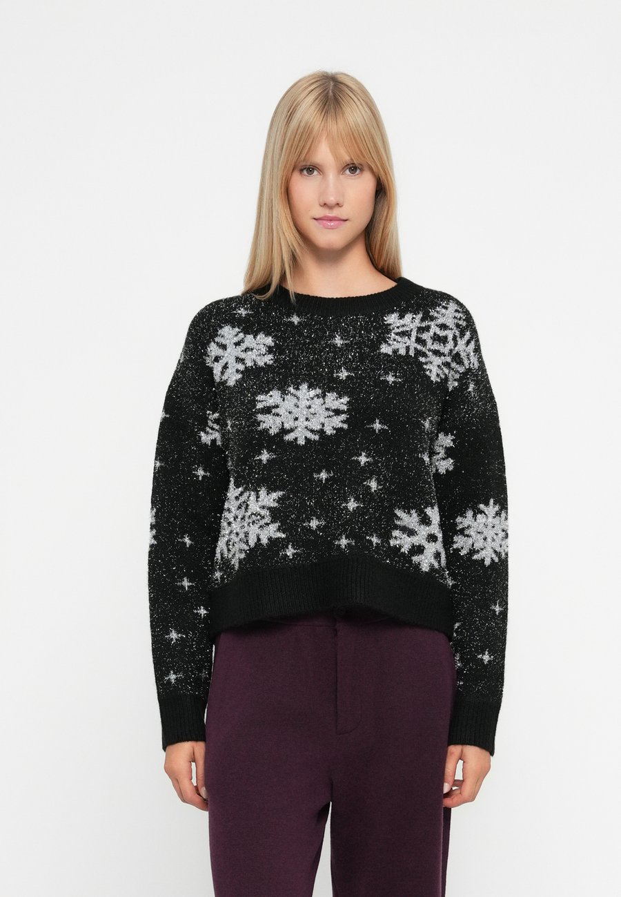 Джемпер ONLY ONLXMAS ROLFA O NECK SNOWFLAKES, Black/Silver-Coloured/Black
Джемпер ONLY ONLXMAS ROLFA O NECK SNOWFLAKES, Black/Silver-Coloured/Black