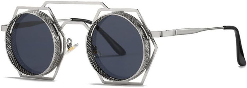 Круглые солнцезащитные очки в стиле стимпанк для женщин и мужчин, с металлической сеткой, с индивидуальным дизайном, женские очки-маска с защитой от УФ-излучения UV400 WNCKSQ, Silver-black
Круглые солнцезащитные очки в стиле стимпанк для женщин и мужчин, с металлической сеткой, с индивидуальным дизайном, женские очки-маска с защитой от УФ-излучения UV400 WNCKSQ, Silver-black