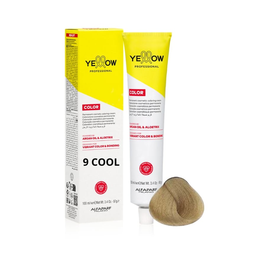 ALFAPARF YELLOW Краска для волос 9 COOL - Холодный очень светлый натуральный блонд - 100 мл - НОВИНКА
ALFAPARF YELLOW Краска для волос 9 COOL - Холодный очень светлый натуральный блонд - 100 мл - НОВИНКА
