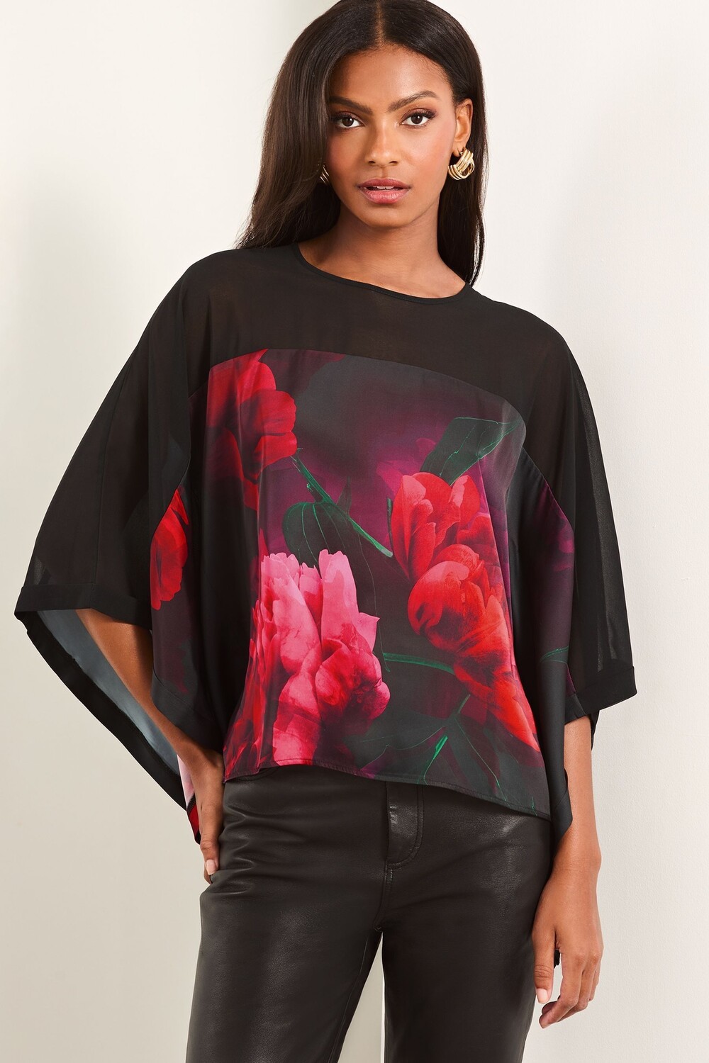 Верхняя часть из шифоновой кокетки с цветочным принтом Lipsy, красный
Верхняя часть из шифоновой кокетки с цветочным принтом Lipsy, красный