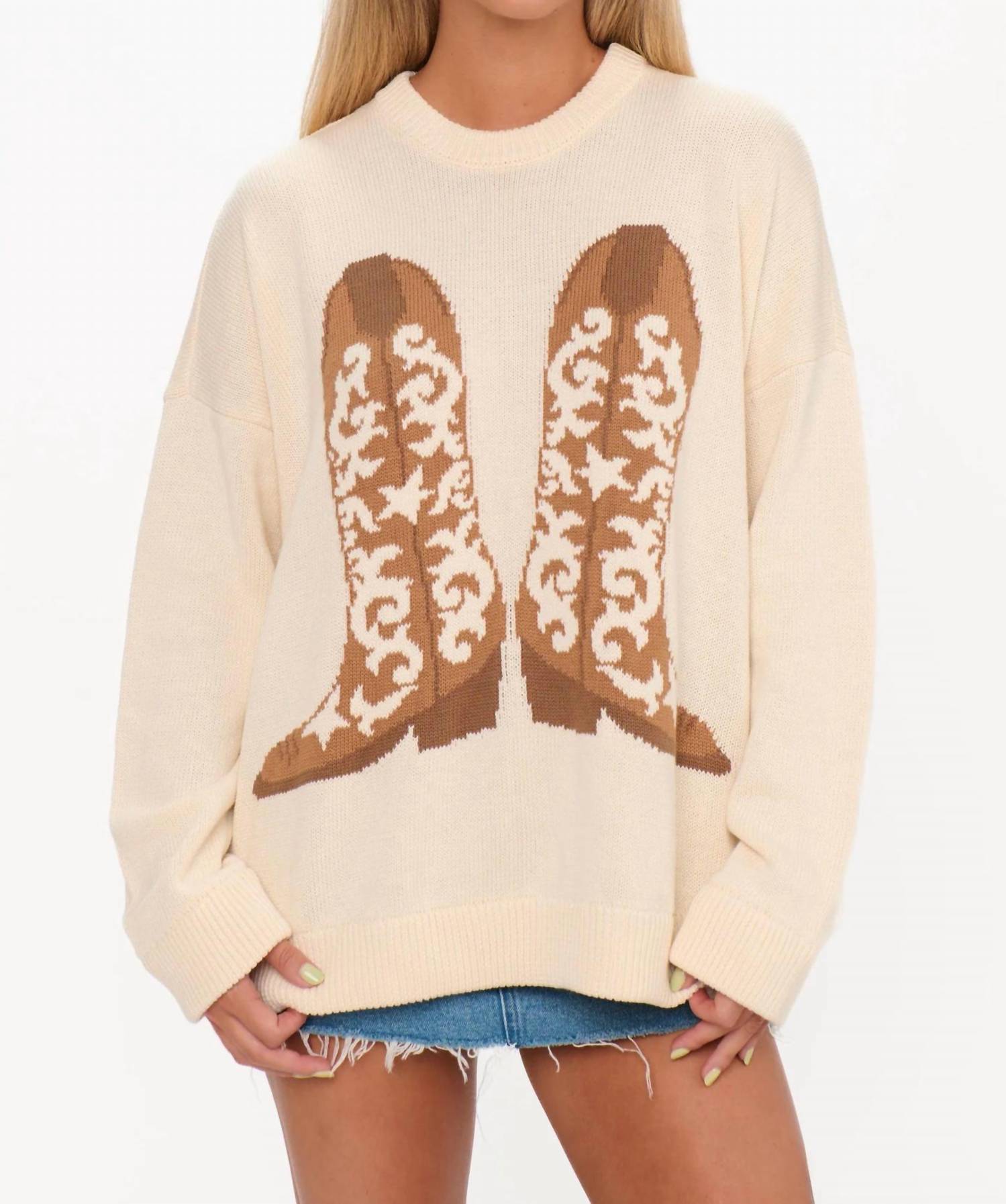 Вязаный свитер Stay Awhile в стиле ковбойских сапог Show Me Your Mumu, Cowboy Boot Knit
Вязаный свитер Stay Awhile в стиле ковбойских сапог Show Me Your Mumu, Cowboy Boot Knit