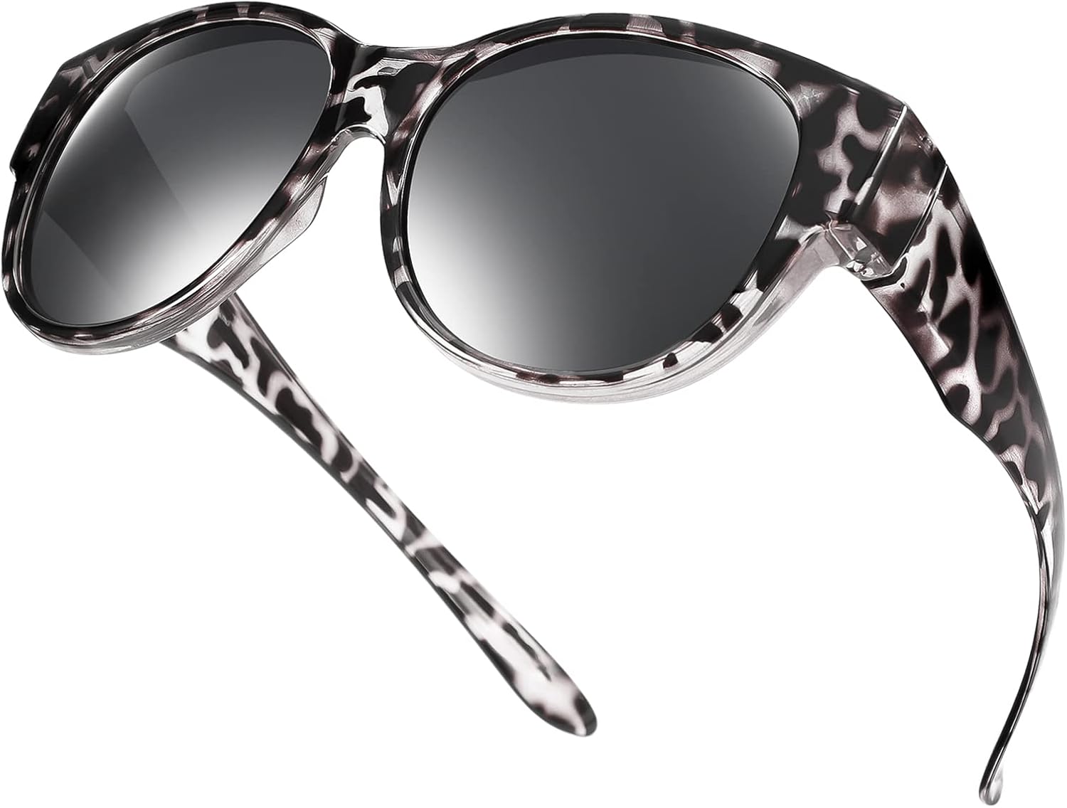 Поляризованные солнцезащитные очки Br'Guras увеличенного размера, надеваемые поверх обычных очков, для женщин и мужчин. Носятся поверх обычных очков, Sg01-grey Leopard-black/Non-mirrored
Поляризованные солнцезащитные очки Br'Guras увеличенного размера, надеваемые поверх обычных очков, для женщин и мужчин. Носятся поверх обычных очков, Sg01-grey Leopard-black/Non-mirrored