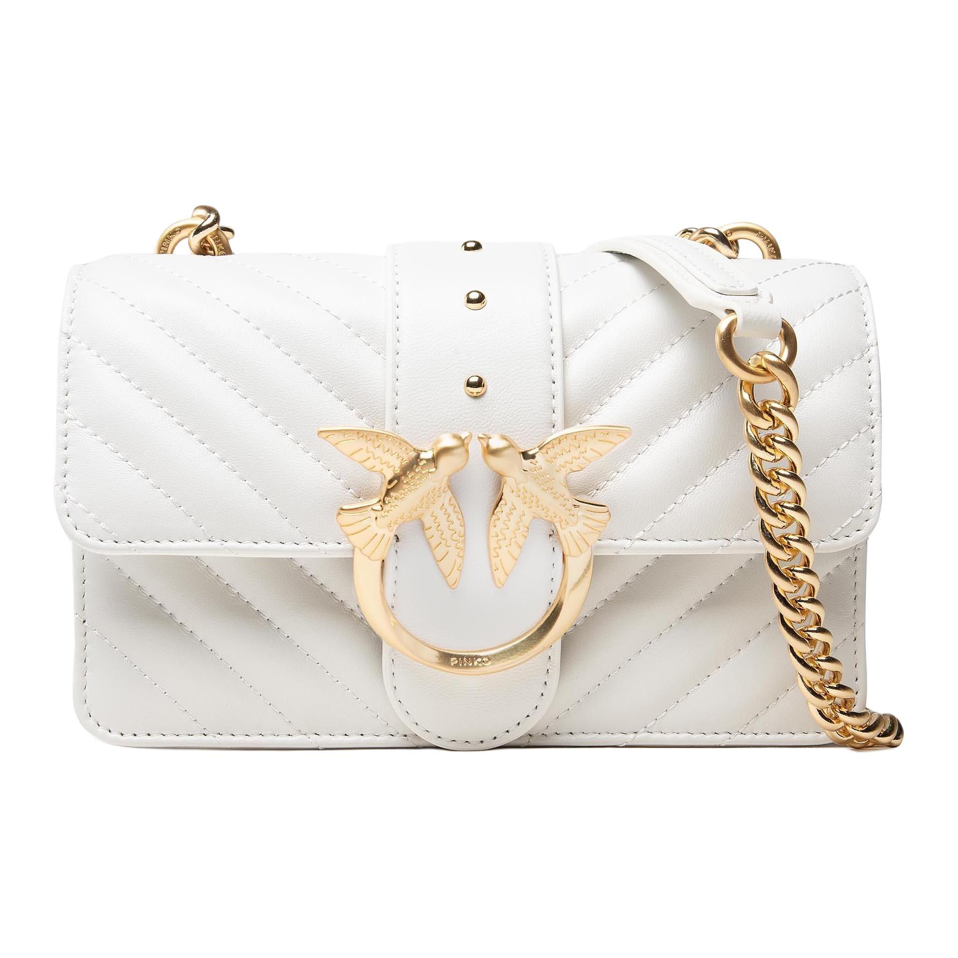 PINKO Овчинная сумка птица Ласточка сумка Кроссбоди сумка Женская плечевая сумка белая 
PINKO Овчинная сумка птица Ласточка сумка Кроссбоди сумка Женская плечевая сумка белая