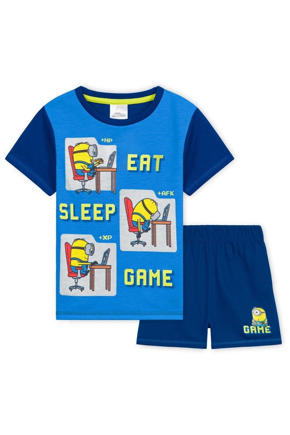 Пижамный комплект с короткими рукавами Minions, синий
Пижамный комплект с короткими рукавами Minions, синий