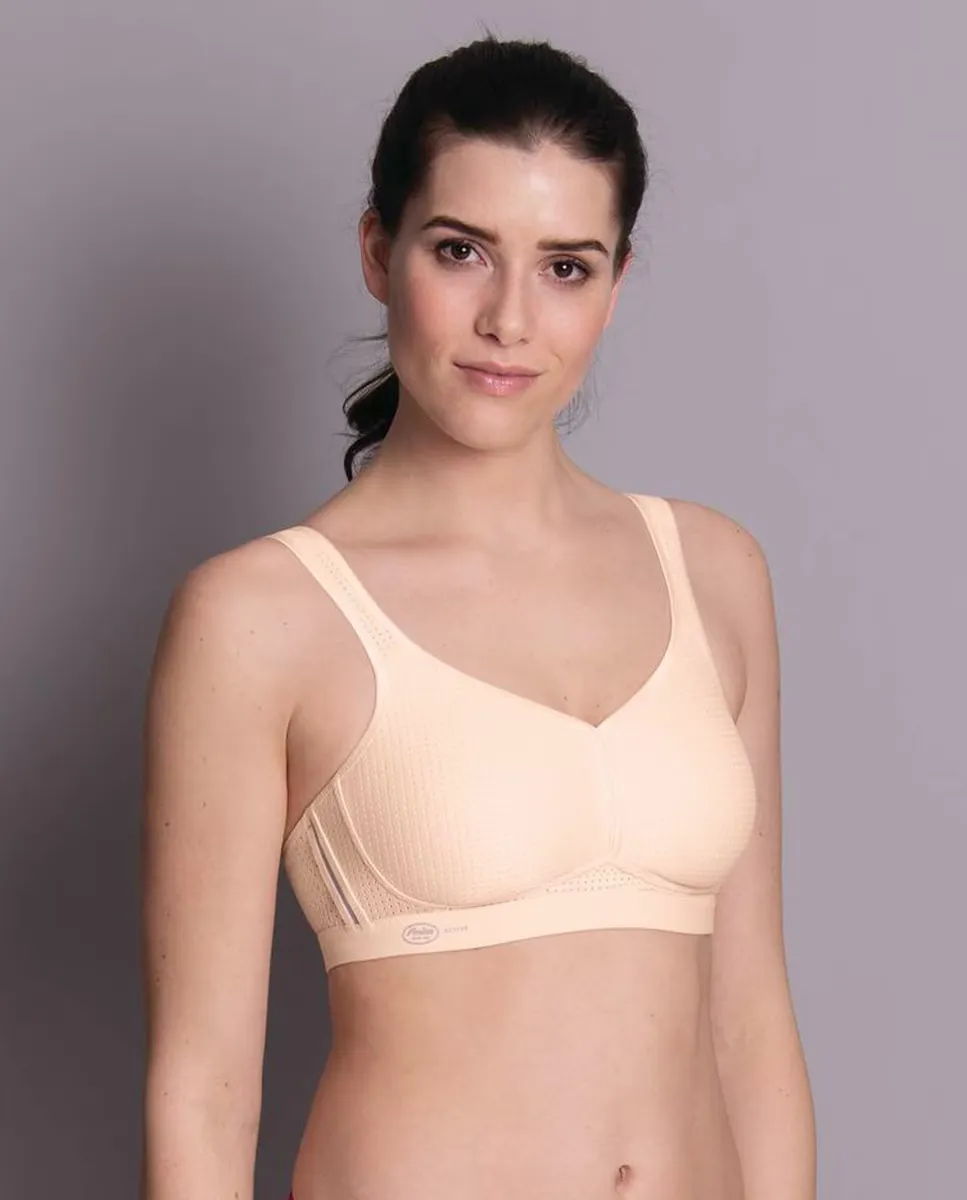 Спортивный бюстгальтер с застежкой на спине Anita, розовый 
Спортивный бюстгальтер с застежкой на спине Anita, розовый