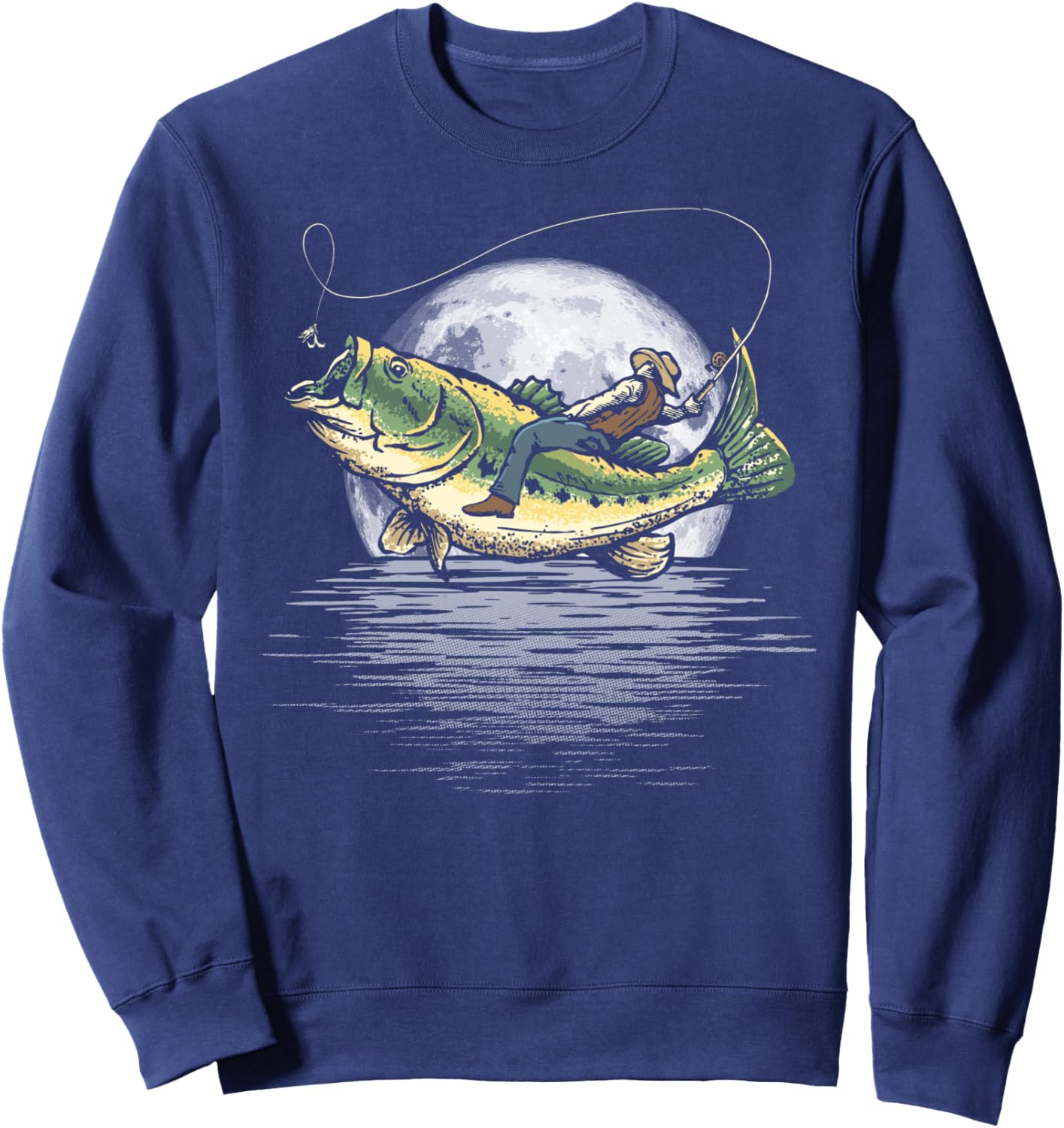 Забавная толстовка с надписью Ночная рыбалка, полнолуние, родео с большеротым окунем Giant Step Design Co., Ltd., темно-синий
Забавная толстовка с надписью Ночная рыбалка, полнолуние, родео с большеротым окунем Giant Step Design Co., Ltd., темно-синий