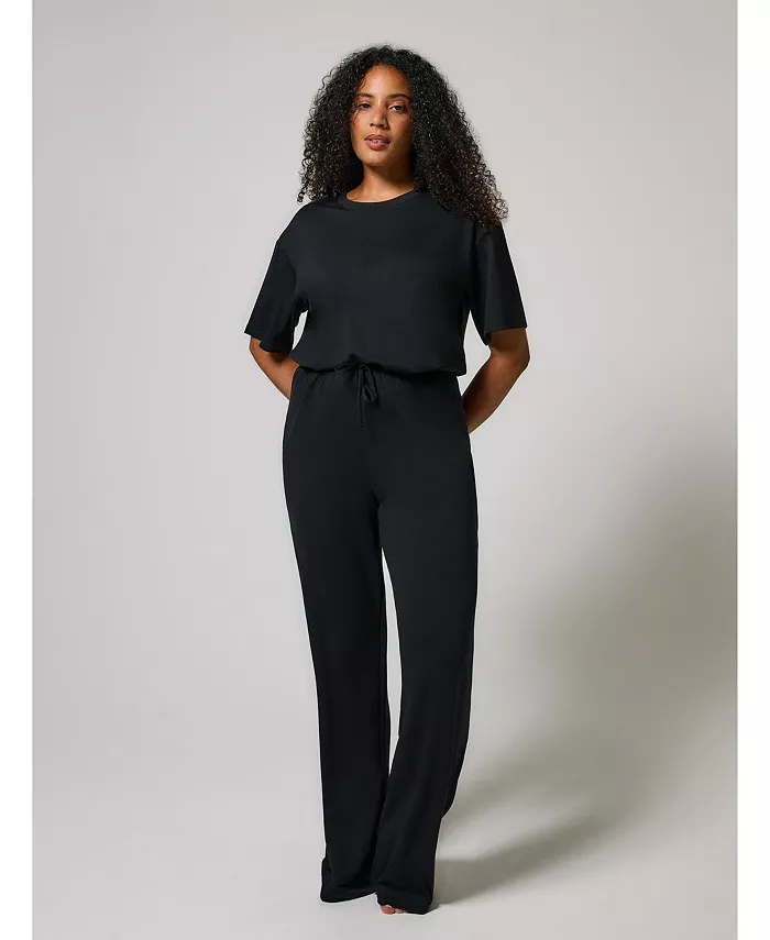 Женский мягкий комплект для дома с широкими штанинами LOVALL, черный
Женский мягкий комплект для дома с широкими штанинами LOVALL, черный