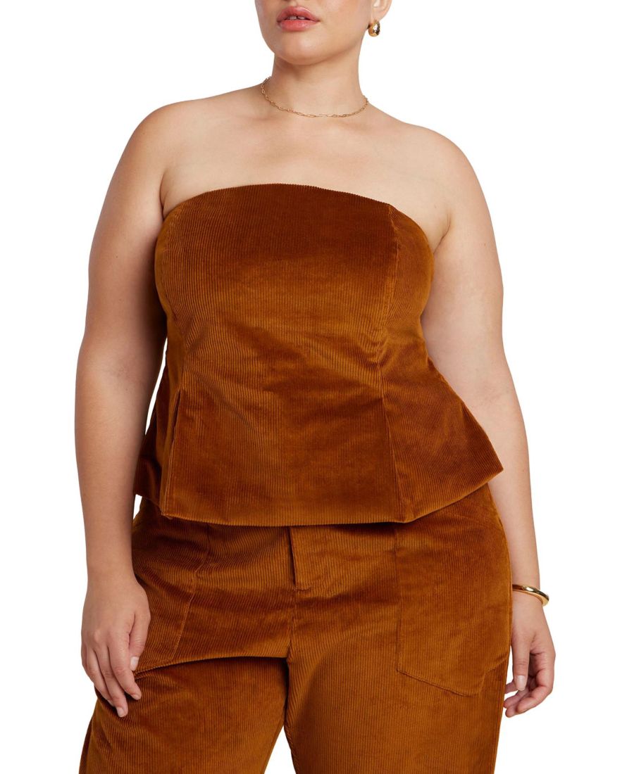 Женский бюстгальтер-пеплум из вельвета больших размеров ELOQUII, Roasted pecan
Женский бюстгальтер-пеплум из вельвета больших размеров ELOQUII, Roasted pecan