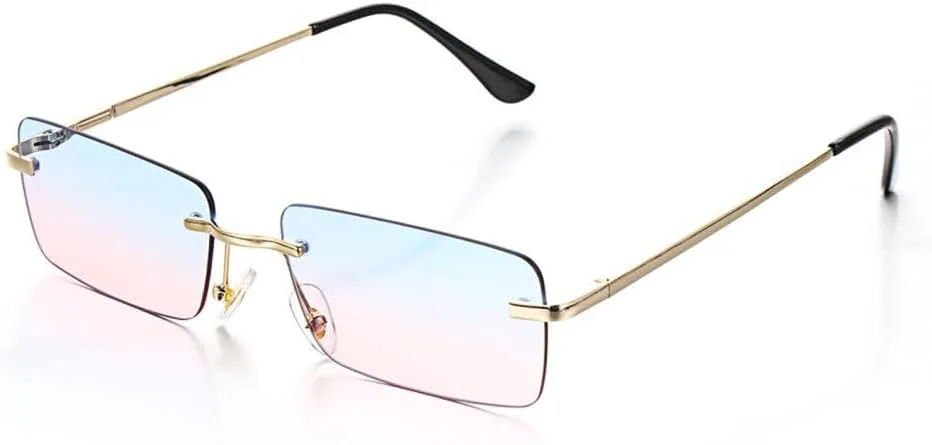 Солнцезащитные очки LVTFCO прямоугольной формы без оправы для женщин, модные очки без оправы для мужчин, сверхлегкие очки с защитой от УФ-излучения UV400, Blue Pink
Солнцезащитные очки LVTFCO прямоугольной формы без оправы для женщин, модные очки без оправы для мужчин, сверхлегкие очки с защитой от УФ-излучения UV400, Blue Pink