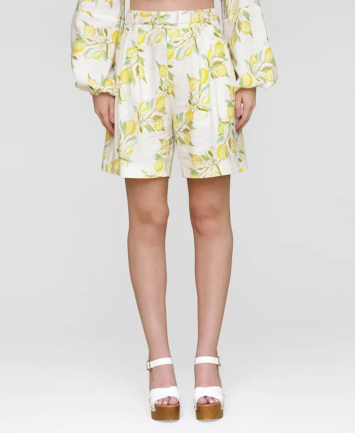 Женские шорты с принтом, плиссированные спереди, с поясом Avec Les Filles, мультиколор
Женские шорты с принтом, плиссированные спереди, с поясом Avec Les Filles, мультиколор