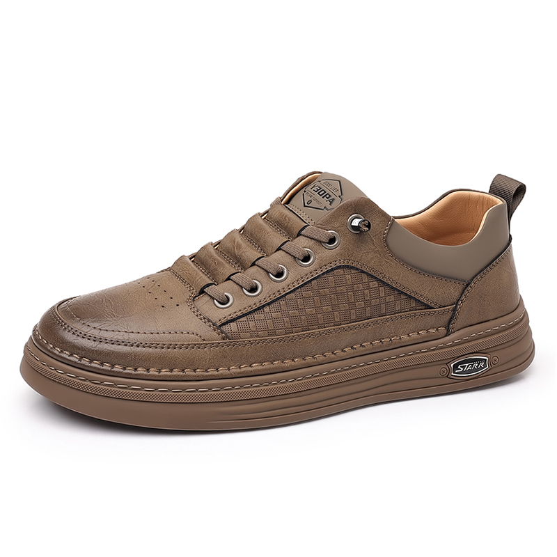 Slip Resistant Low top Skateboard Shoes Men's PTLS, коричневый
Slip Resistant Low top Skateboard Shoes Men's PTLS, коричневый