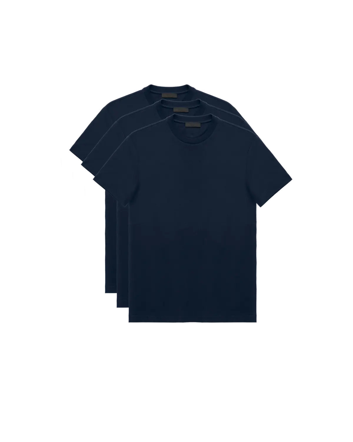 Три футболки из хлопкового джерси Prada, темно-синий
Три футболки из хлопкового джерси Prada, темно-синий