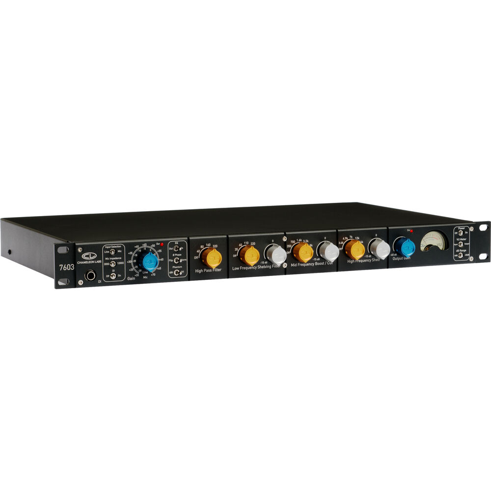 Микрофонный предусилитель Chameleon Labs 7603 Microphone Preamp and EQ 7603
Микрофонный предусилитель Chameleon Labs 7603 Microphone Preamp and EQ 7603