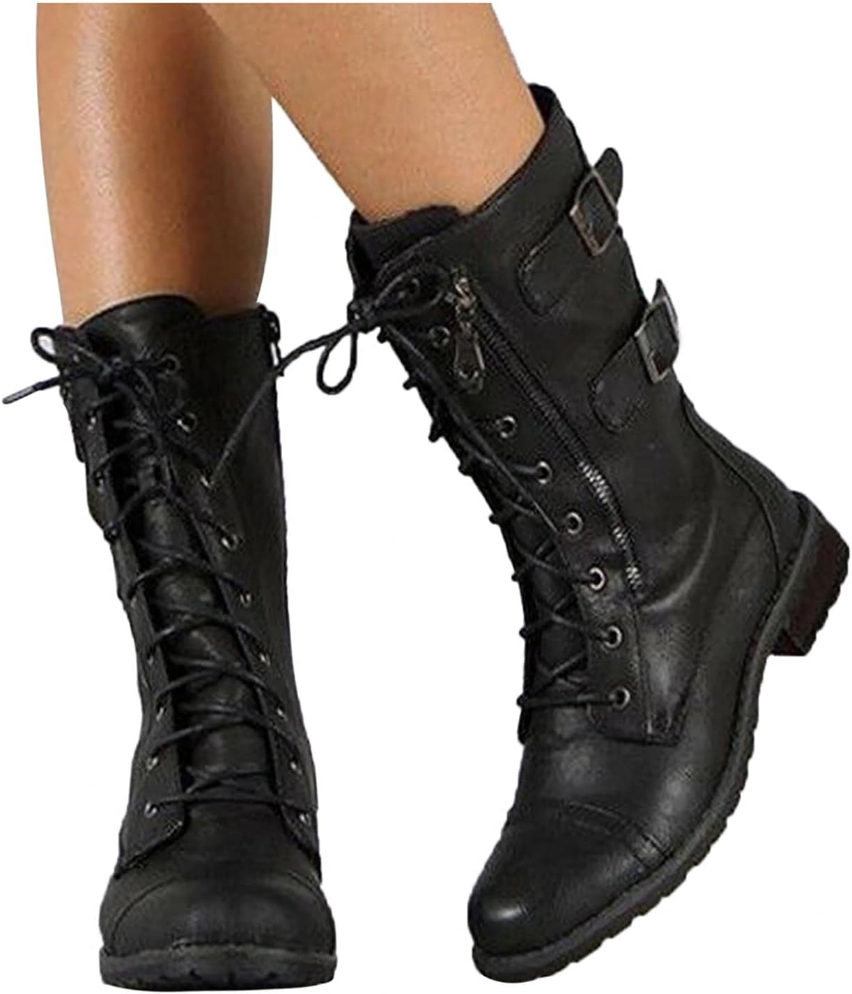 Женские боевые ботинки Hbeylia с боковыми карманами на молнии, модные повседневные кожаные, 10-шнурковые, средней высоты, с противоскользящей платформой, клиновидным низким каблуком, короткие мотоциклетные ботинки для женщин, зимняя обувь, черны...
Женские боевые ботинки Hbeylia с боковыми карманами на молнии, модные повседневные кожаные, 10-шнурковые, средней высоты, с противоскользящей платформой, клиновидным низким каблуком, короткие мотоциклетные ботинки для женщин, зимняя обувь, черны...