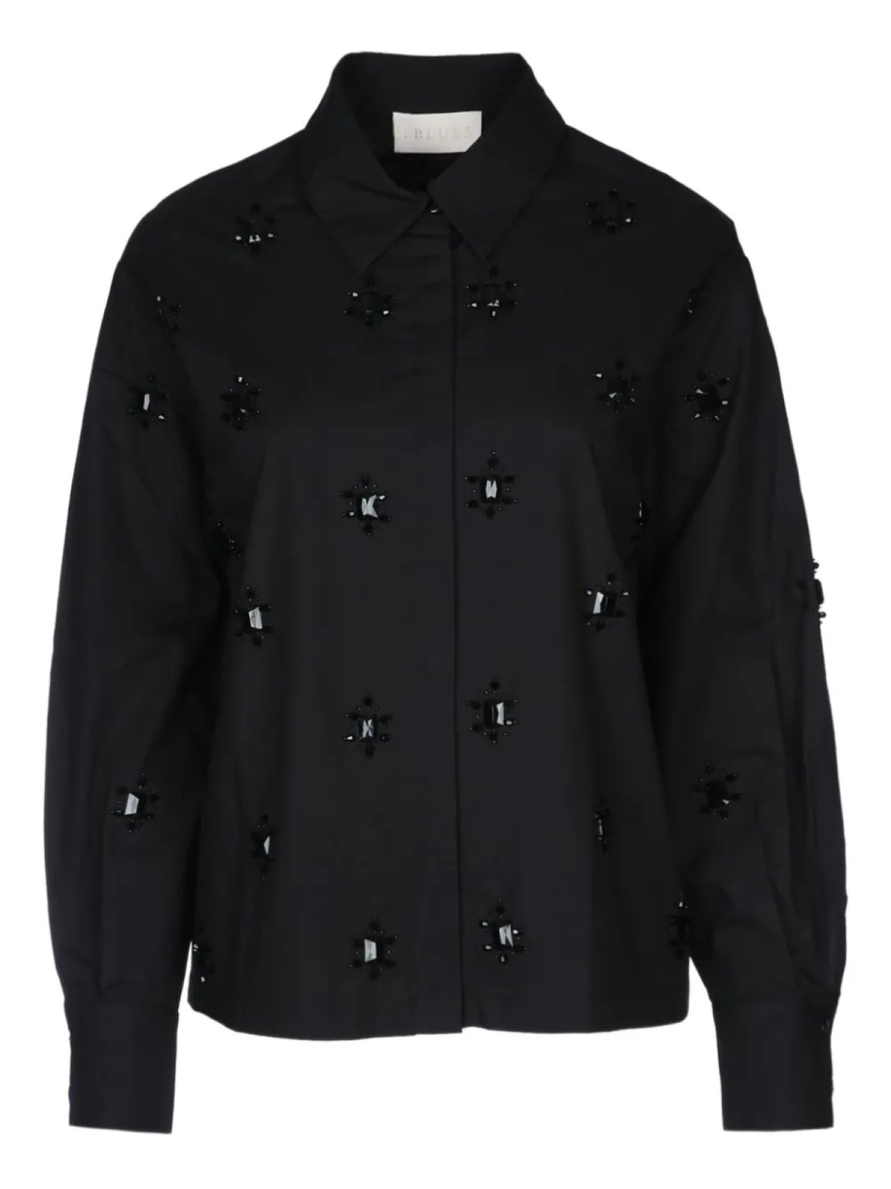 Рубашка с отделкой бисером I BLUES, черный
Рубашка с отделкой бисером I BLUES, черный