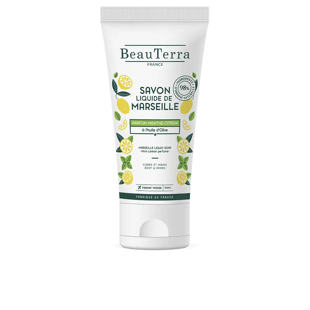 Гель для душа Marseille jabón menta-limón Beauterra, 100 мл.
Гель для душа Marseille jabón menta-limón Beauterra, 100 мл.