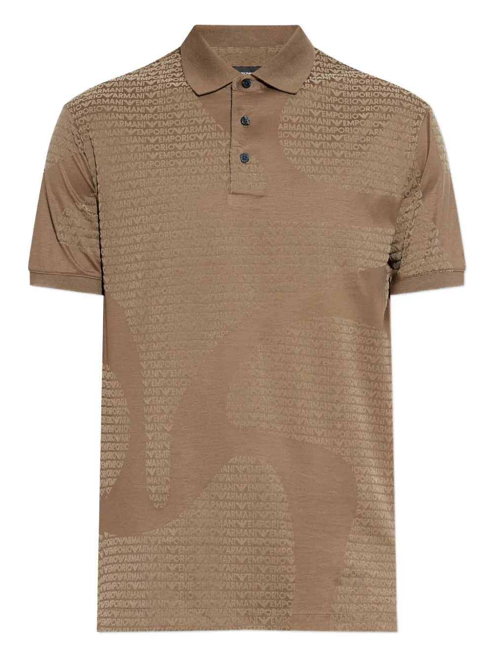 Рубашка-поло с тисненым логотипом EMPORIO ARMANI, коричневый
Рубашка-поло с тисненым логотипом EMPORIO ARMANI, коричневый
