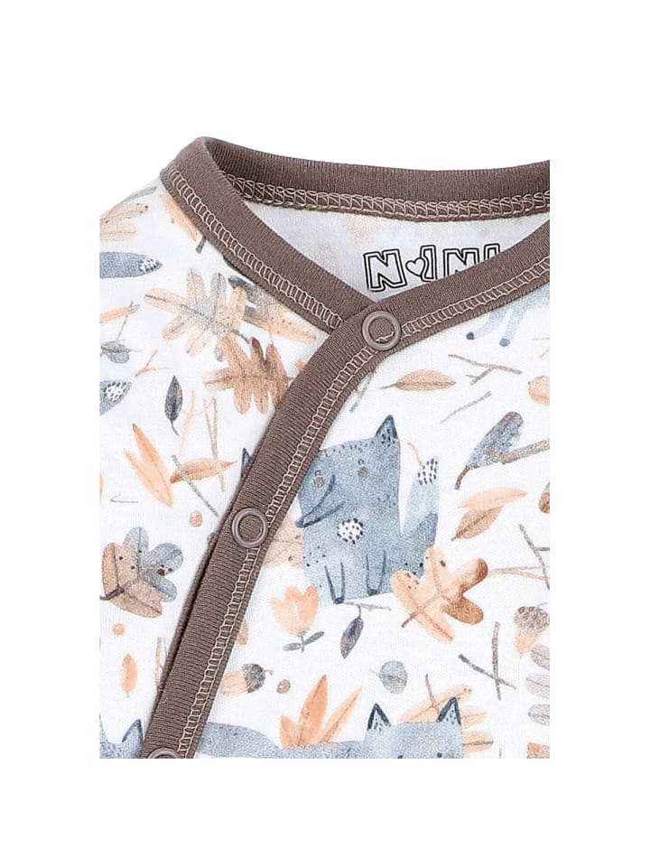 Nini Боди с длинными рукавами, лисица, белое
Nini Боди с длинными рукавами, лисица, белое