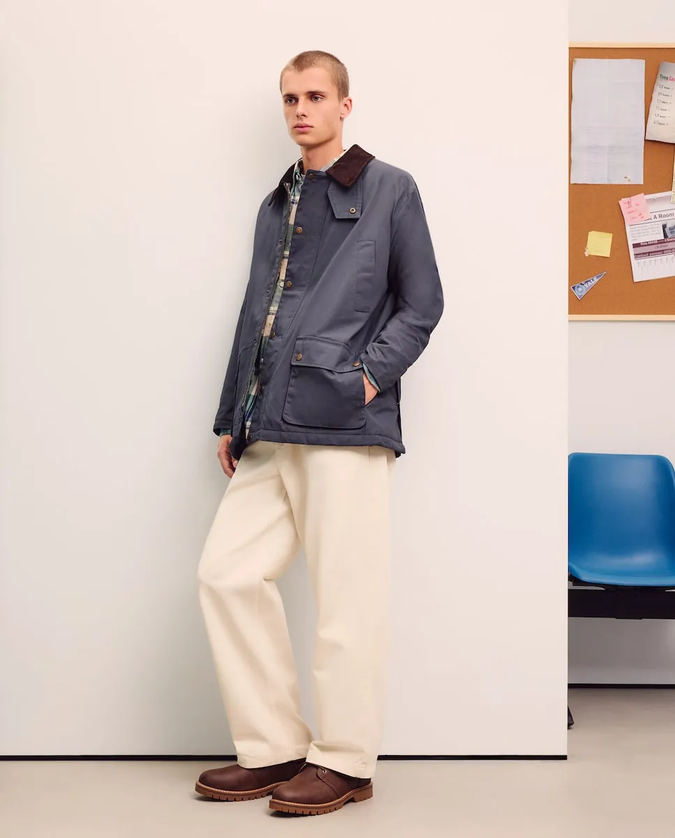 Мужская вощеная куртка с вельветовым воротником Green Coast, антрацитовый
Мужская вощеная куртка с вельветовым воротником Green Coast, антрацитовый