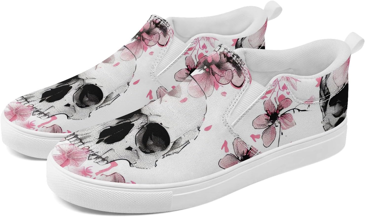 Стильные слипоны AWSOLE с черепом и цветами из канвы для мужчин и женщин, модные, удобные, легкие кроссовки на плоской подошве, белый/розовый/серый/светло-розовый
Стильные слипоны AWSOLE с черепом и цветами из канвы для мужчин и женщин, модные, удобные, легкие кроссовки на плоской подошве, белый/розовый/серый/светло-розовый