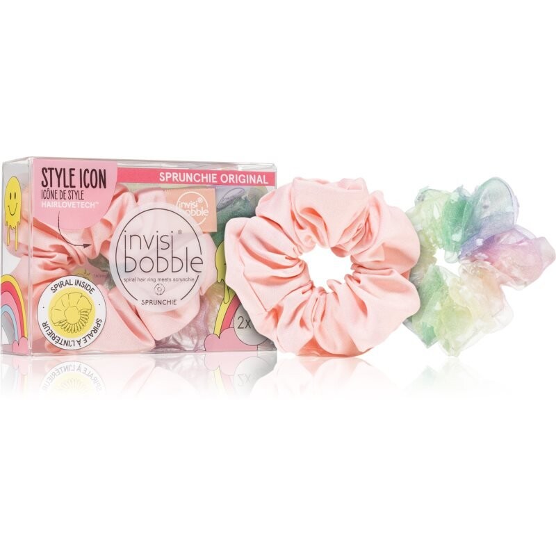 Резинки для волос invisibobble Sprunchie Retro Dreamin’ Hue-Man Love 2 шт 
Резинки для волос invisibobble Sprunchie Retro Dreamin’ Hue-Man Love 2 шт