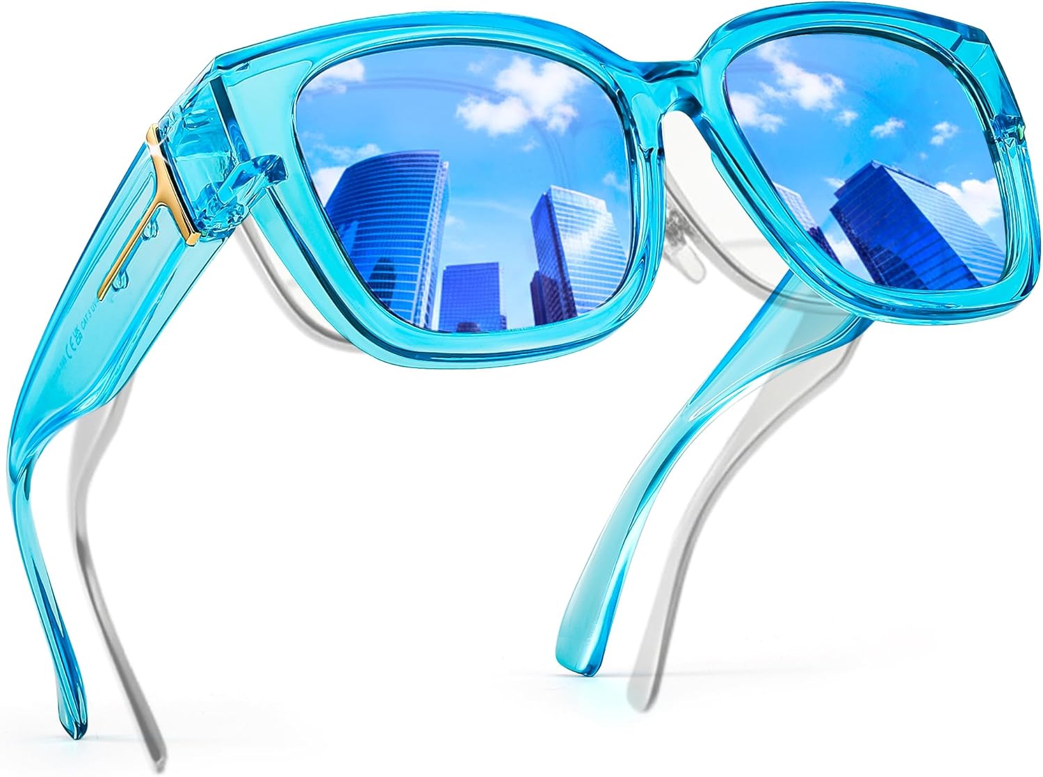 Солнцезащитные очки FancyPink Polarized Fit Over Glasses для женщин с защитой от УФ-излучения - зеркальные очки, модные большие квадратные солнцезащитные очки, A02-blue Frame Blue Lenses
Солнцезащитные очки FancyPink Polarized Fit Over Glasses для женщин с защитой от УФ-излучения - зеркальные очки, модные большие квадратные солнцезащитные очки, A02-blue Frame Blue Lenses