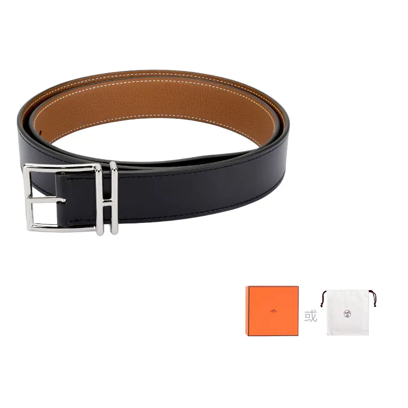 HERMES Мужской ремень из телячьей кожи черный с золотым, Black/Gold
HERMES Мужской ремень из телячьей кожи черный с золотым, Black/Gold