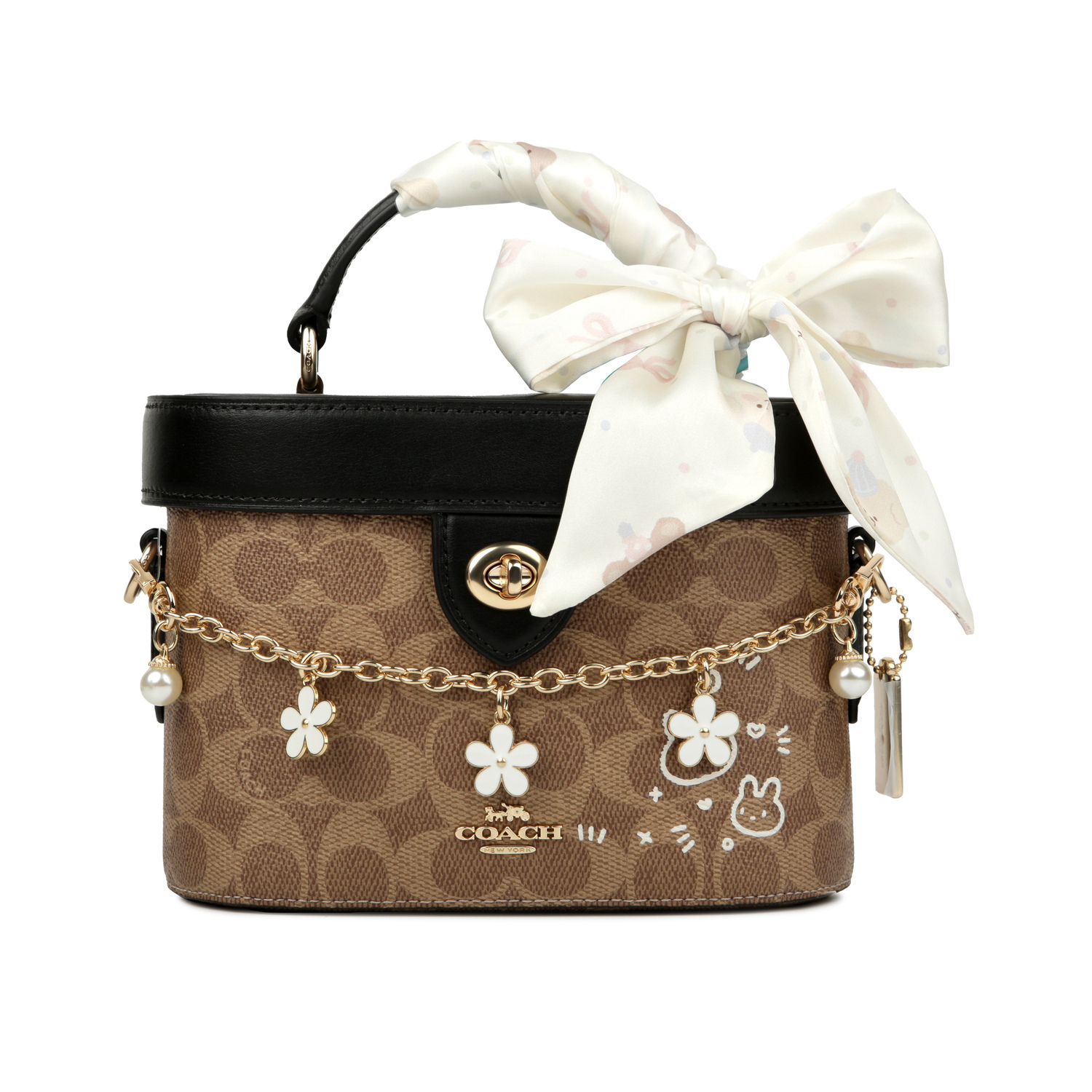 COACH Сумка женская маленькая Kay Artificial Leather With Cow Leather черная и коричневая
COACH Сумка женская маленькая Kay Artificial Leather With Cow Leather черная и коричневая