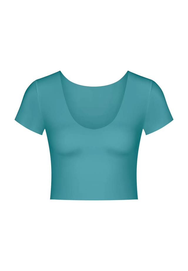 Укороченный топ без ощущений бесшовный Sloggi, бирюзовый
Укороченный топ без ощущений бесшовный Sloggi, бирюзовый