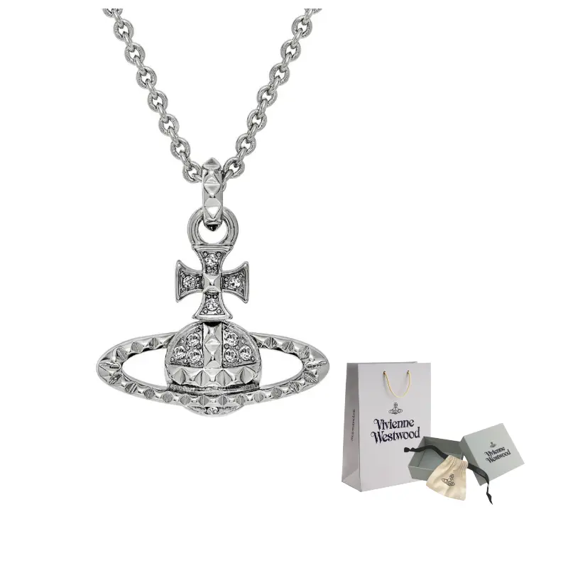 Vivienne Westwood Родированное латунное ожерелье Unisex Silver
Vivienne Westwood Родированное латунное ожерелье Unisex Silver