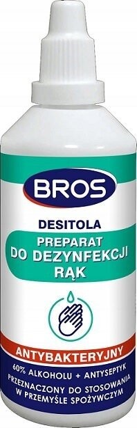 Bros, Дезинфицирующее средство для рук Desitola, 100 мл
Bros, Дезинфицирующее средство для рук Desitola, 100 мл