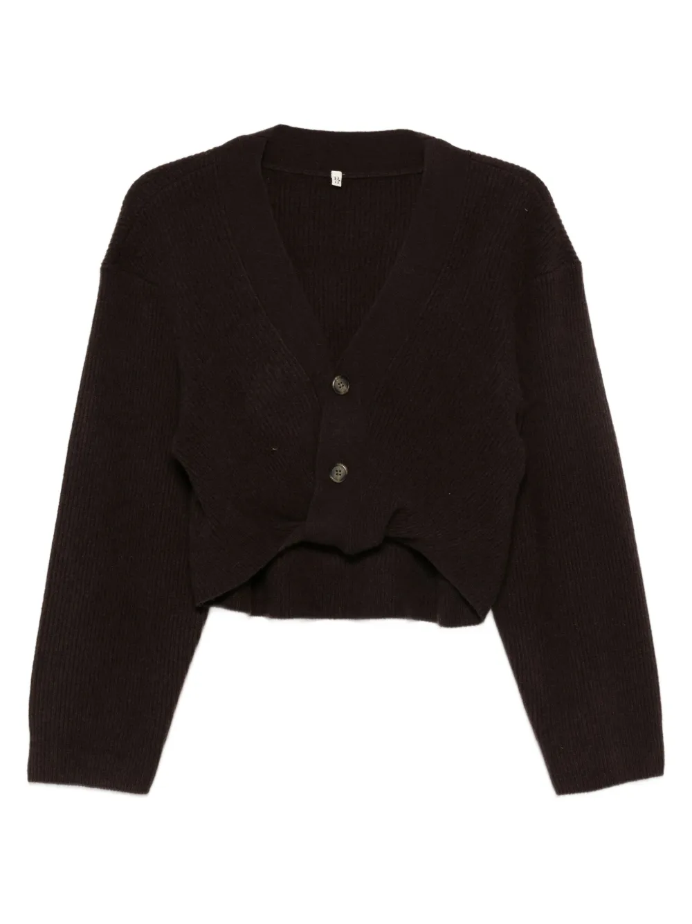Укороченный кардиган на пуговицах R13, коричневый
Укороченный кардиган на пуговицах R13, коричневый