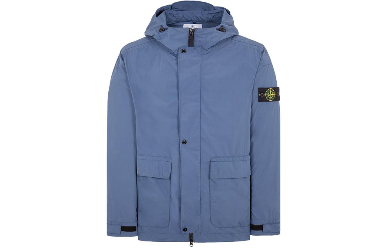 Куртка мужская Stone Island с логотипом, синий 
Куртка мужская Stone Island с логотипом, синий