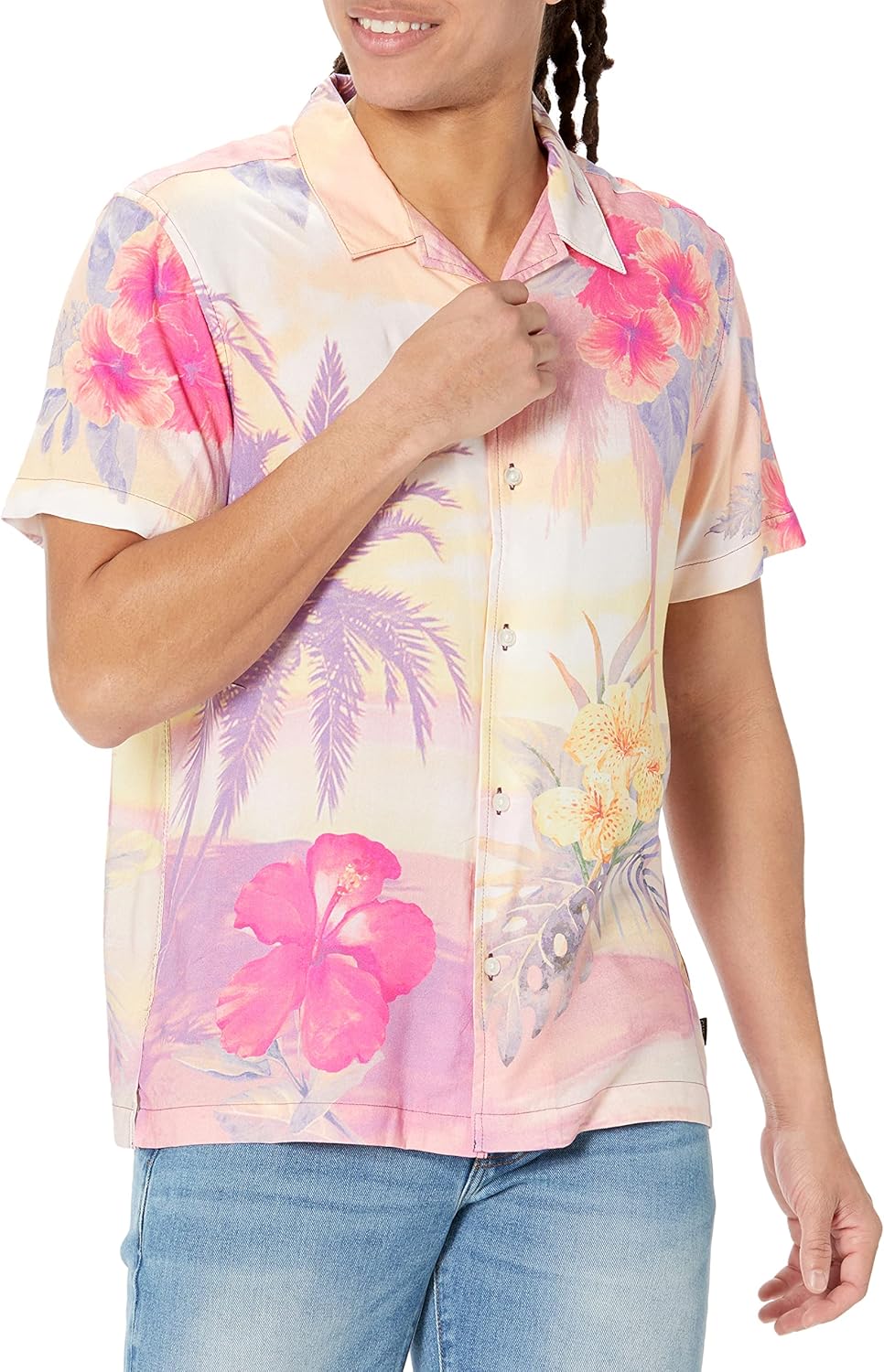 Мужская рубашка GUESS с коротким рукавом из экологичного вискозного материала Grtns Frm, Greetings From
Мужская рубашка GUESS с коротким рукавом из экологичного вискозного материала Grtns Frm, Greetings From