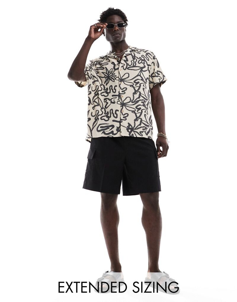 Свободная рубашка с цветочным рисунком ASOS DESIGN Revere
Свободная рубашка с цветочным рисунком ASOS DESIGN Revere