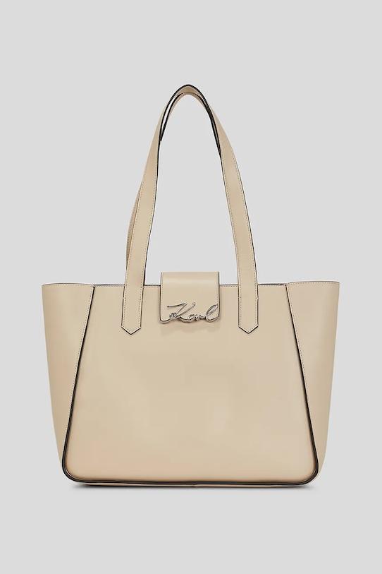 Кожаная сумка Karl Lagerfeld, бежевый
Кожаная сумка Karl Lagerfeld, бежевый