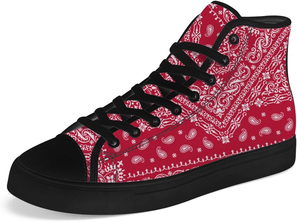 Кеды Chebing для мужчин и женщин с узором пейсли, высокие, на шнуровке, повседневные, красный
Кеды Chebing для мужчин и женщин с узором пейсли, высокие, на шнуровке, повседневные, красный