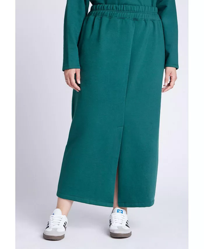 Юбка макси из французского трикотажа больших размеров ELOQUII, зеленый
Юбка макси из французского трикотажа больших размеров ELOQUII, зеленый