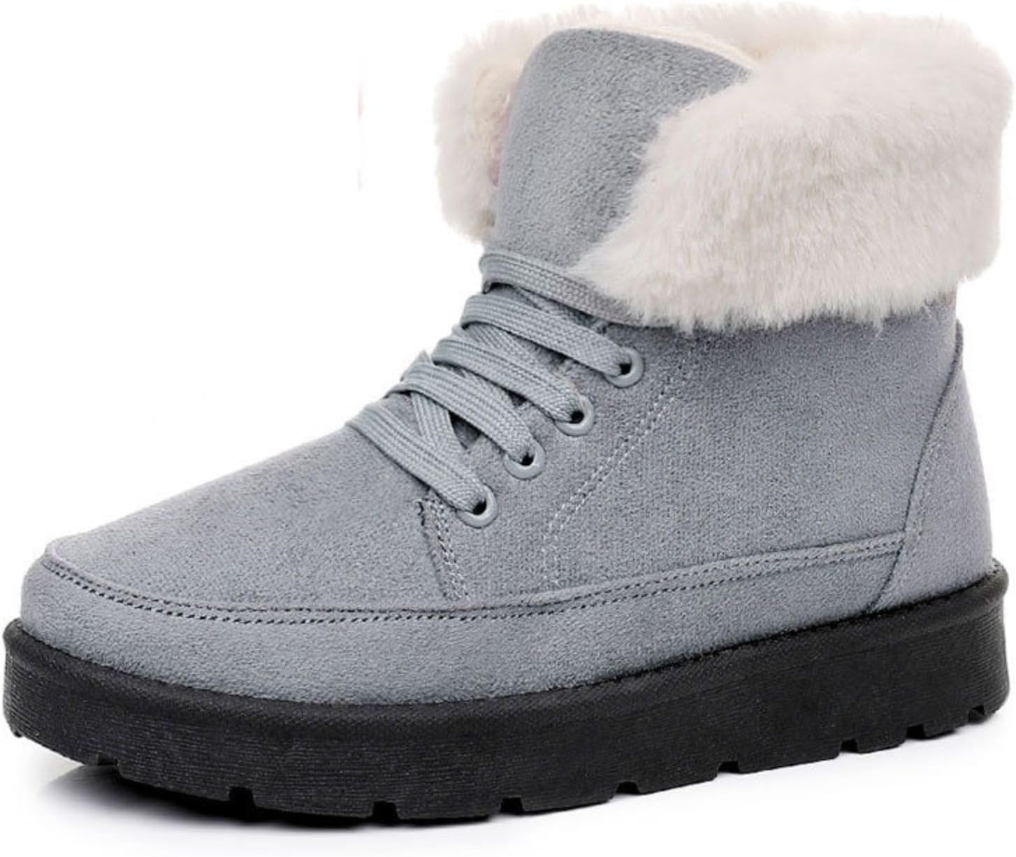 Женские зимние снегоходные ботинки Toumov с утеплителем из меха, теплые ботильоны на шнуровке, удобная термообувь, модные ботинки для прогулок на улице, противоскользящие, серый
Женские зимние снегоходные ботинки Toumov с утеплителем из меха, теплые ботильоны на шнуровке, удобная термообувь, модные ботинки для прогулок на улице, противоскользящие, серый