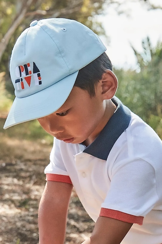 Детская хлопковая кепка с козырьком Mayoral, синий
Детская хлопковая кепка с козырьком Mayoral, синий