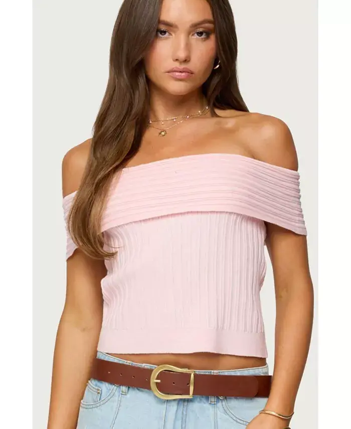 Женский трикотажный топ Blythe с ребристым узором Edikted, розовый
Женский трикотажный топ Blythe с ребристым узором Edikted, розовый