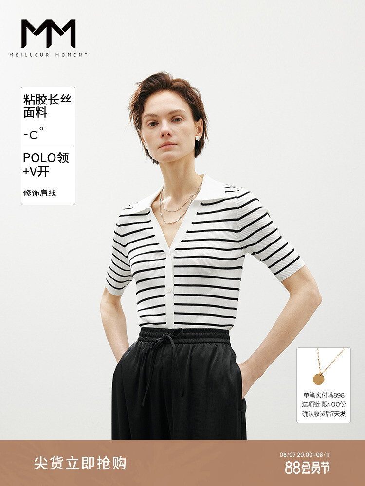 Свитер Mai Meng полосатый, белый
Свитер Mai Meng полосатый, белый