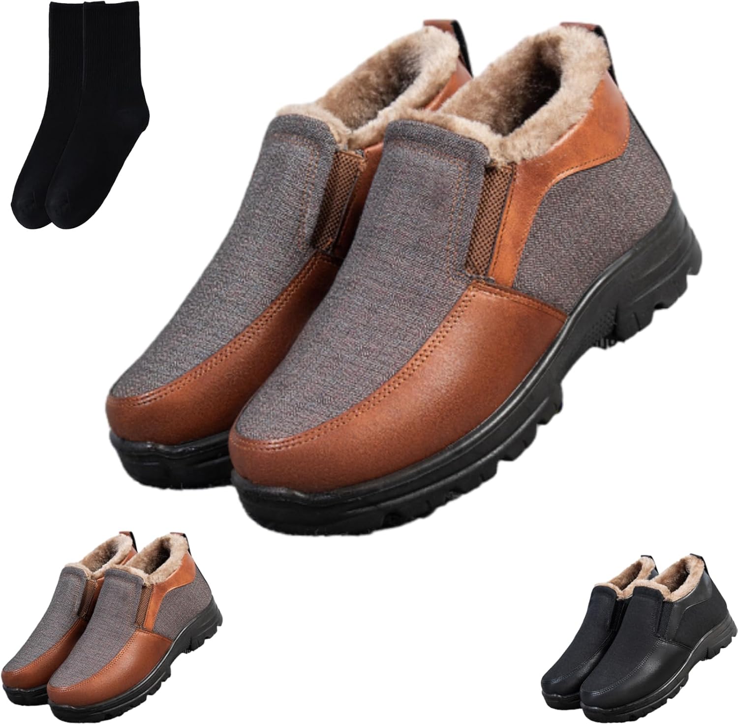Мужские зимние флисовые теплые нескользящие туфли, повседневные легкие ботинки на мягкой подошве с меховой подкладкой для пожилых мужчин, удобные ботинки для прогулок по снегу для пожилых Xylawave, коричневый
Мужские зимние флисовые теплые нескользящие туфли, повседневные легкие ботинки на мягкой подошве с меховой подкладкой для пожилых мужчин, удобные ботинки для прогулок по снегу для пожилых Xylawave, коричневый