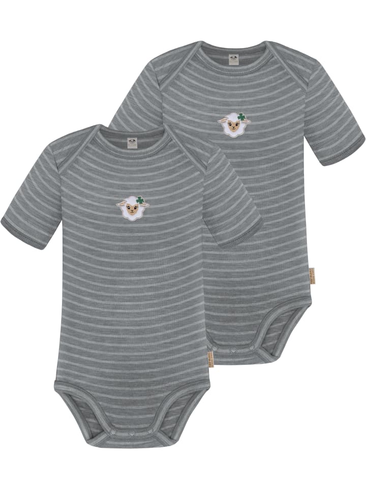 Normani Outdoor Sports Комплект из 2 детских боди с короткими рукавами из мериносовой шерсти, цвет Тауранга, серая полоска
Normani Outdoor Sports Комплект из 2 детских боди с короткими рукавами из мериносовой шерсти, цвет Тауранга, серая полоска