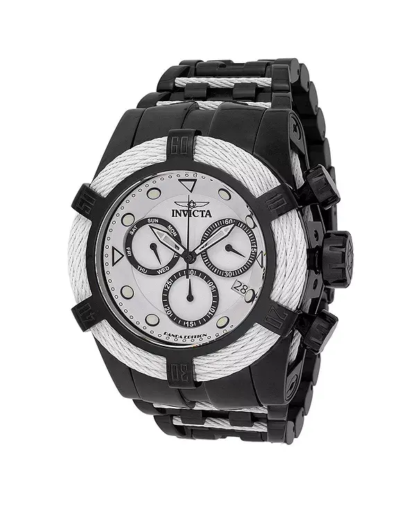 Мужские кварцевые часы-хронограф 48606 Bolt, белые, с черным циферблатом Invicta, black
Мужские кварцевые часы-хронограф 48606 Bolt, белые, с черным циферблатом Invicta, black