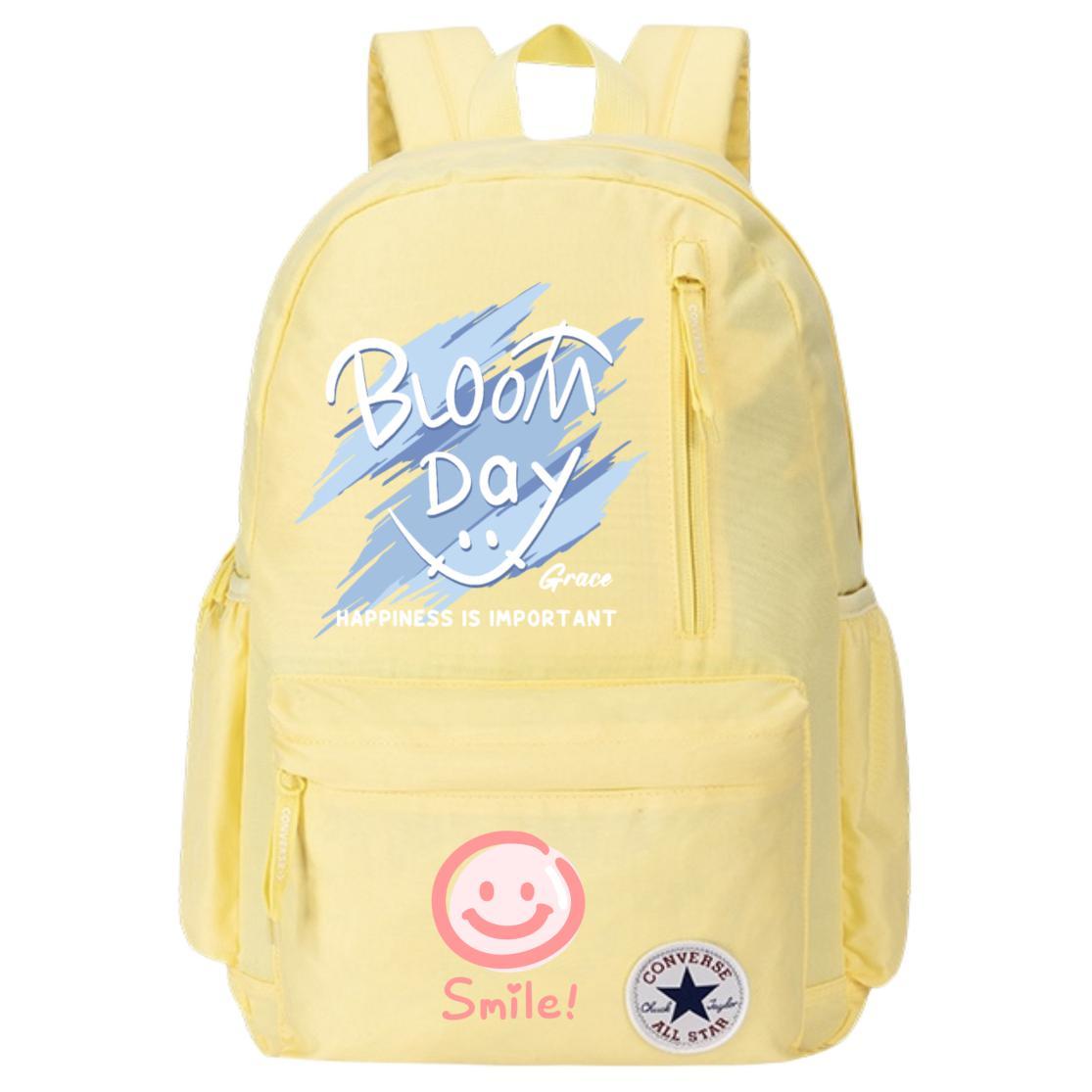 Converse Полиэстеровый рюкзак унисекс яично-желтый, Smiley Face Print
Converse Полиэстеровый рюкзак унисекс яично-желтый, Smiley Face Print