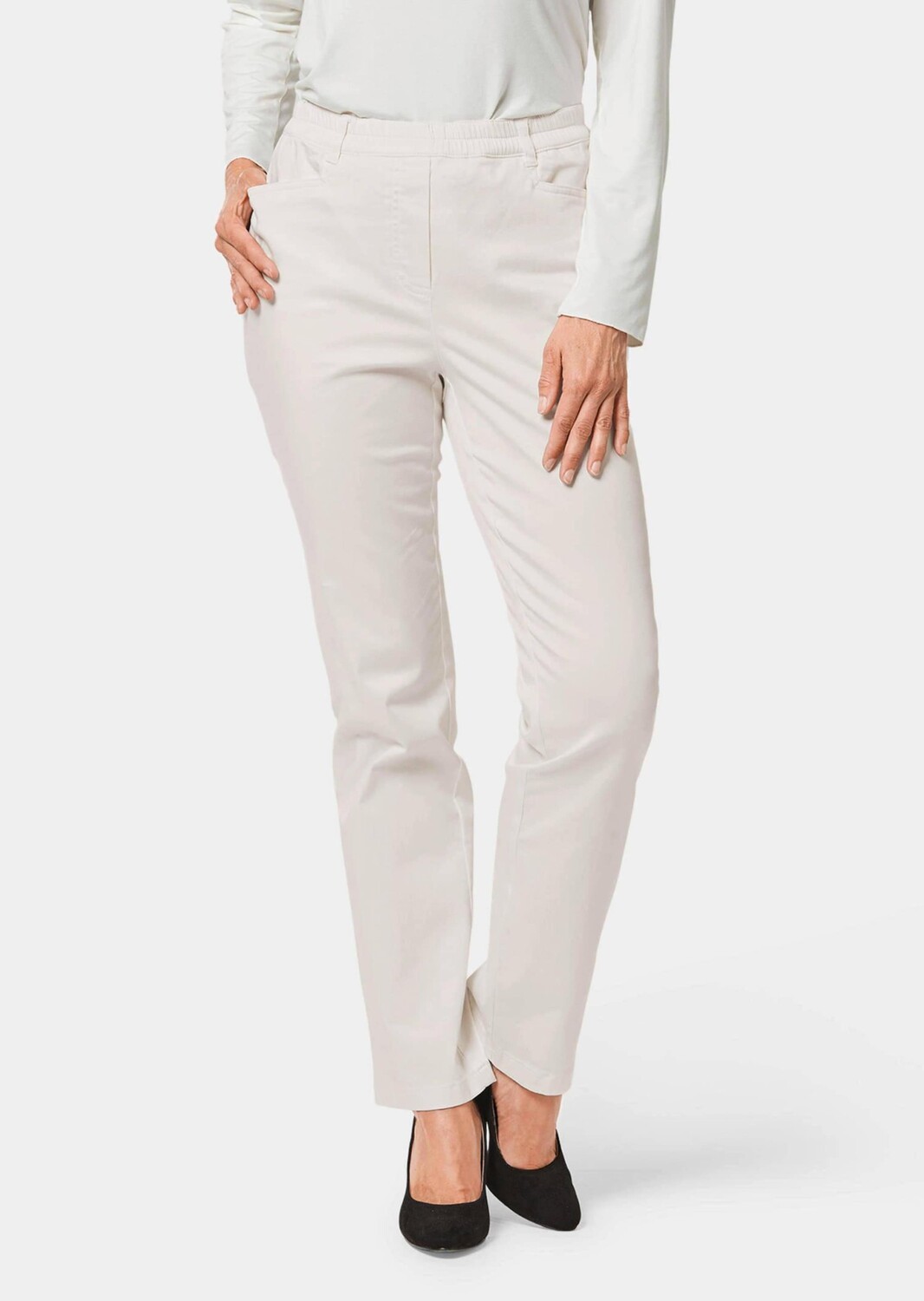 Брюки GOLDNER Baumwoll LOUISA, кремовый
Брюки GOLDNER Baumwoll LOUISA, кремовый
