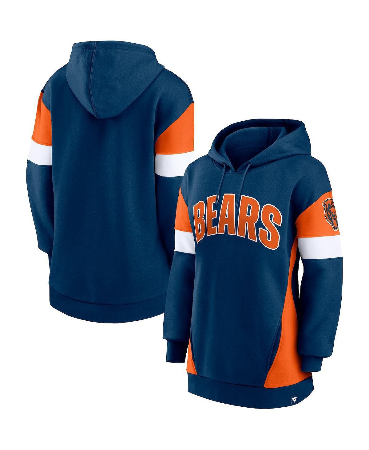 Женский пуловер с капюшоном темно-синего цвета с логотипом Chicago Bears Lock It Down Fanatics
Женский пуловер с капюшоном темно-синего цвета с логотипом Chicago Bears Lock It Down Fanatics