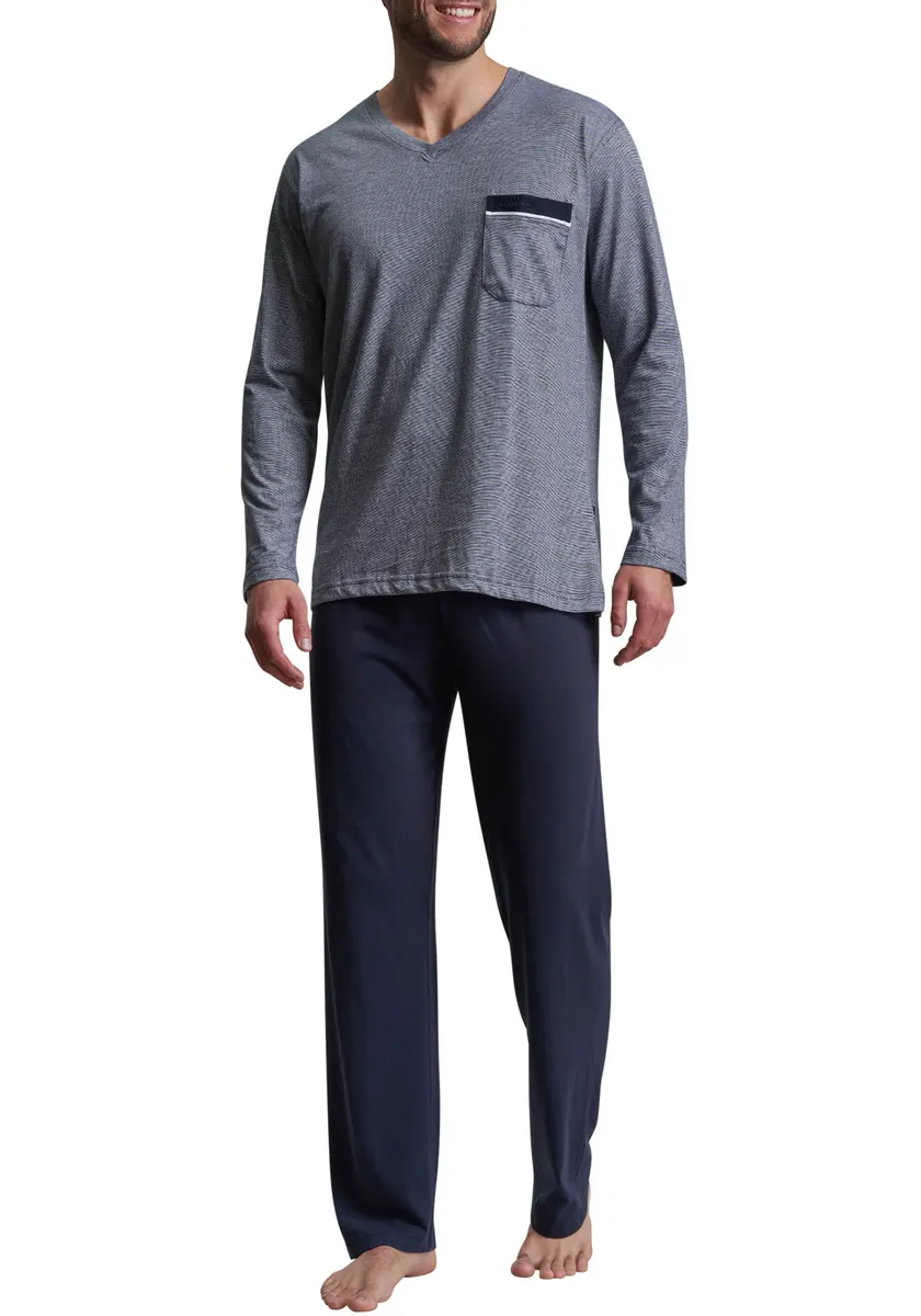 Пижама GÖTZBURG "Upper West" (2 шт.), классического вида, с нагрудным карманом, цвет Blau-Mittel-Melange
Пижама GÖTZBURG "Upper West" (2 шт.), классического вида, с нагрудным карманом, цвет Blau-Mittel-Melange