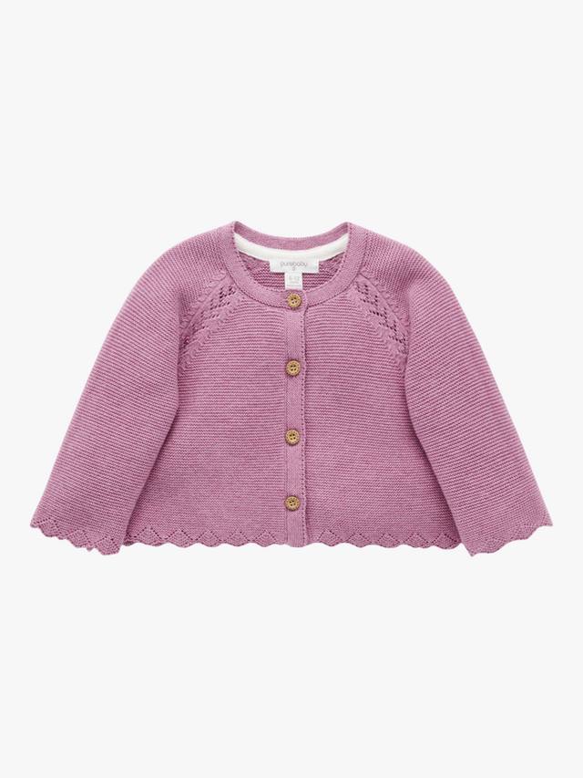 Детский кардиган с узором из шерсти Purebaby, Lavender Melange
Детский кардиган с узором из шерсти Purebaby, Lavender Melange